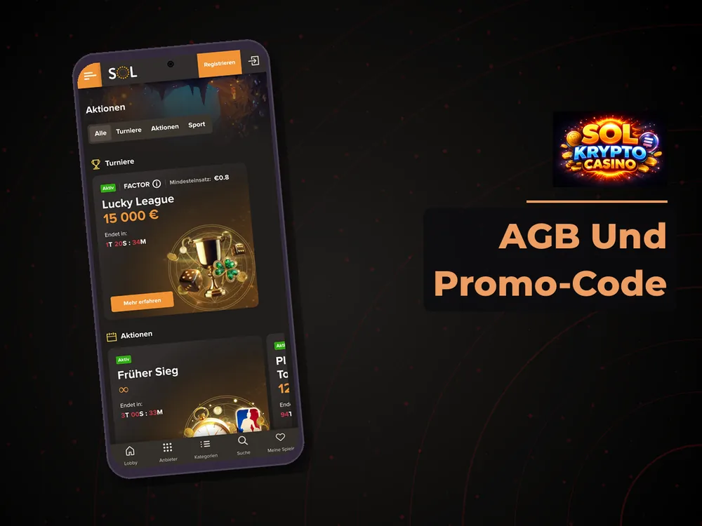 Sol Krypto Casino - AGB Und Promo-Code