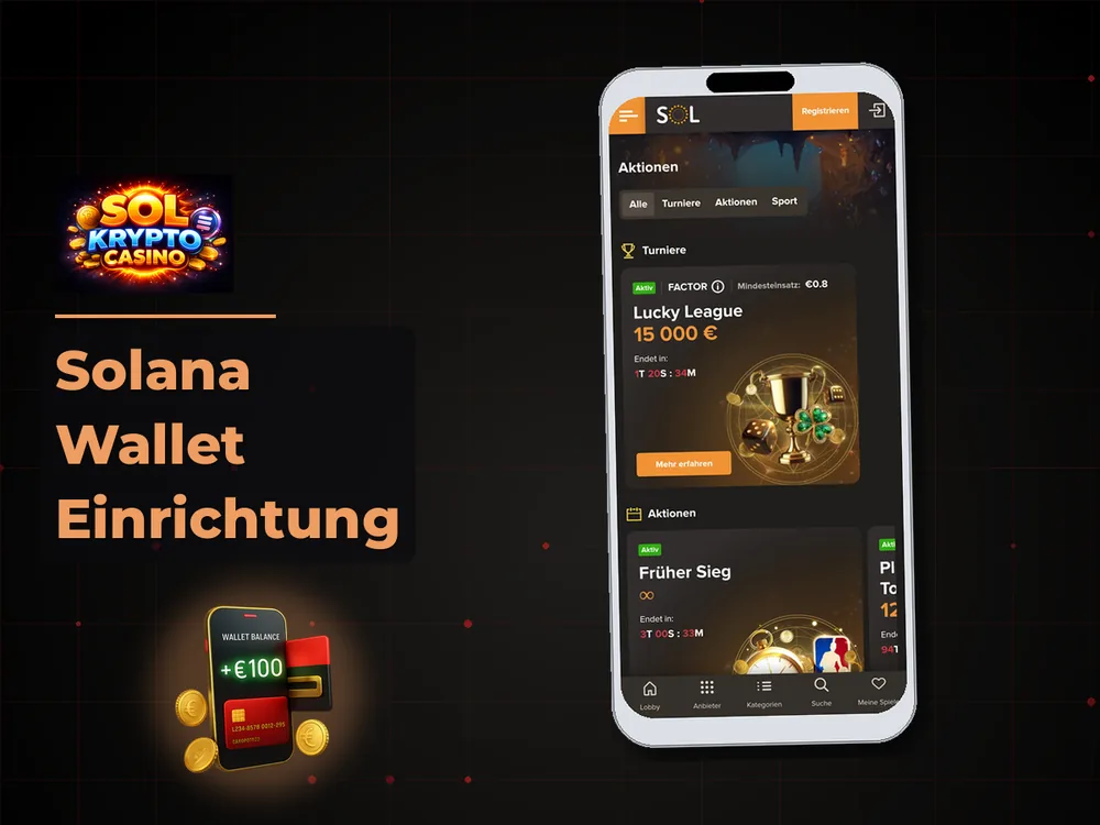 Sol Krypto Casino - Solana Wallet Einrichtung