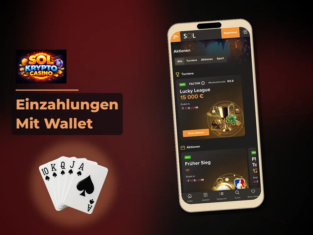 Sol Krypto Casino - Einzahlungen Mit Wallet
