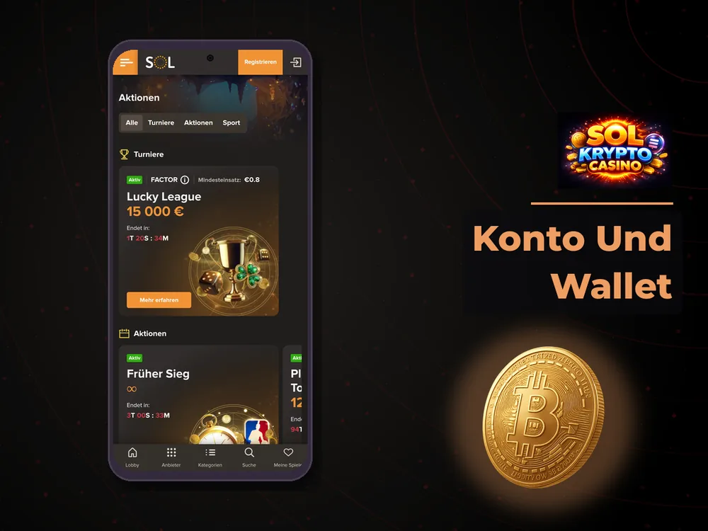 Sol Krypto Casino - Konto Und Wallet
