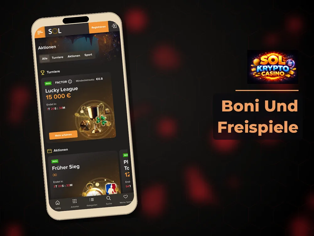 Sol Krypto Casino - Boni Und Freispiele