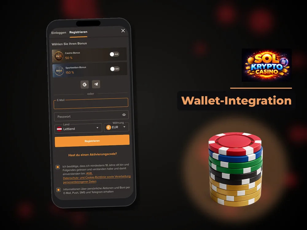 Sol Krypto Casino - Wallet-Integration