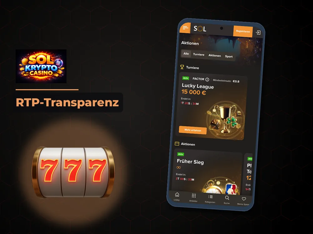 Sol Krypto Casino - RTP-Transparenz