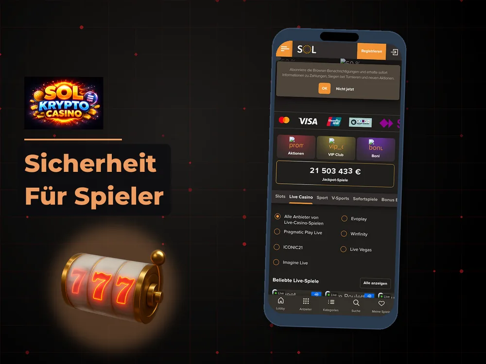 Sol Krypto Casino - Sicherheit Für Spieler
