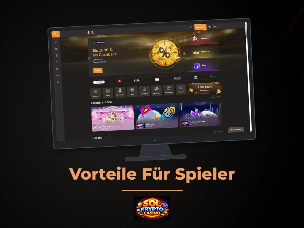 Sol Krypto Casino - Vorteile Für Spieler