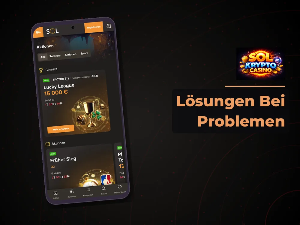 Sol Krypto Casino - Lösungen Bei Problemen
