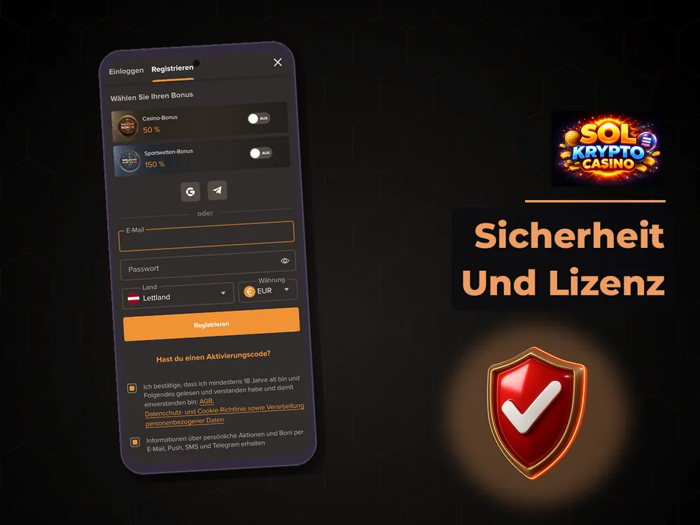 Sol Krypto Casino - Sicherheit Und Lizenz