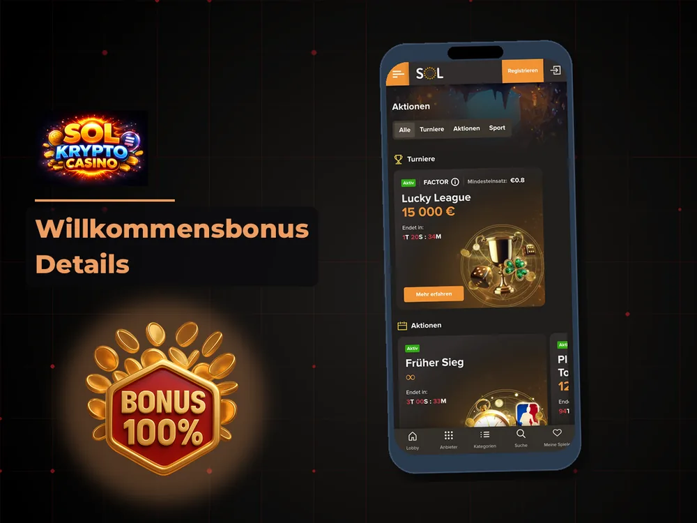 Sol Casino - Willkommensbonus Details