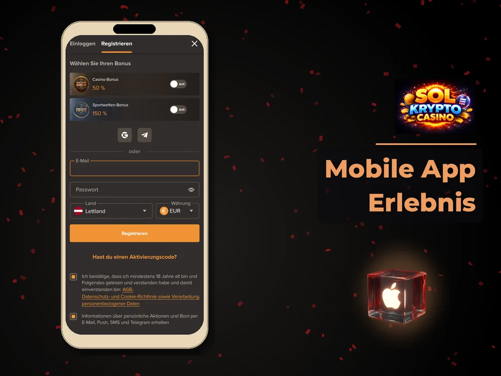 Sol Casino - Mobile App Erlebnis