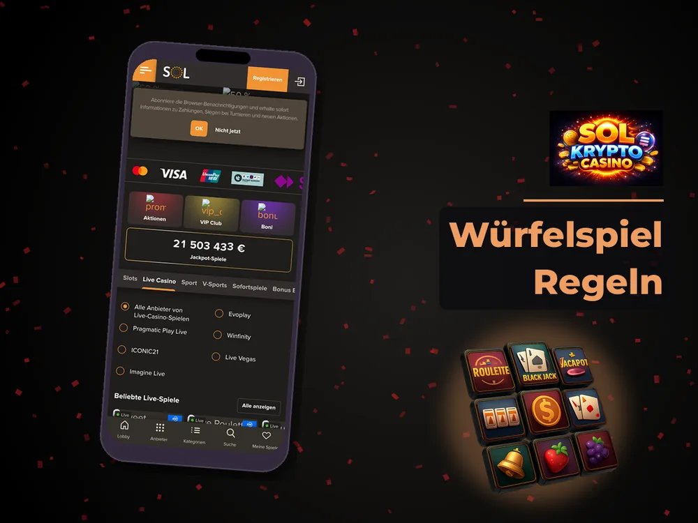 Sol Casino - Würfelspiel Regeln