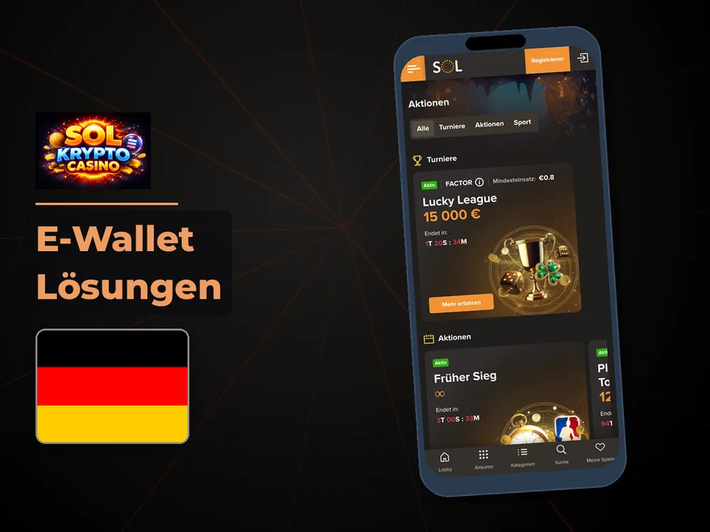 Sol Casino - E-Wallet Lösungen