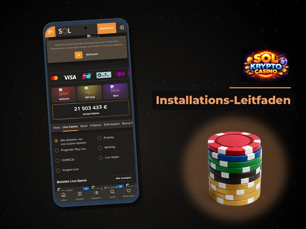 Sol Casino - Installations-Leitfaden