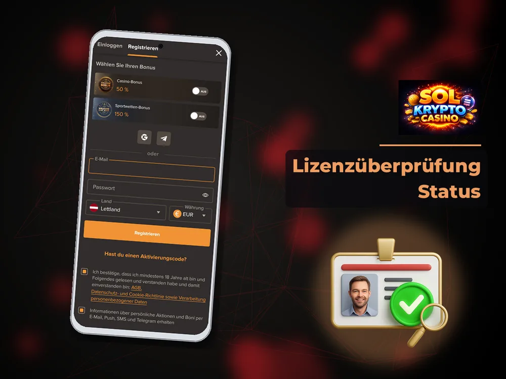Sol Casino - Lizenzüberprüfung Status