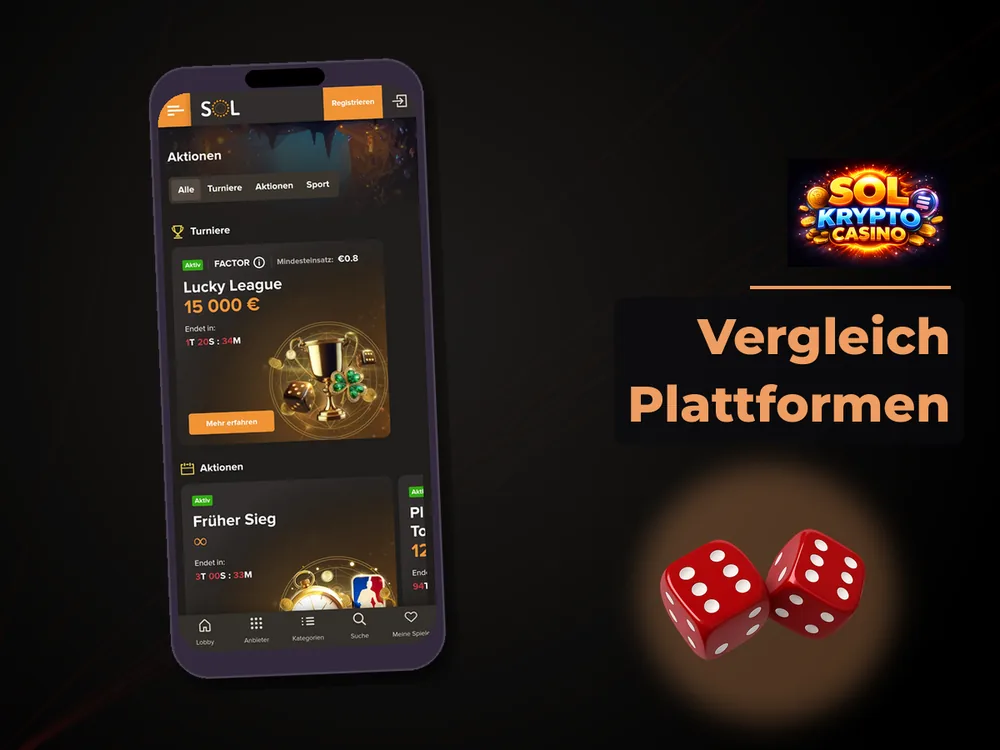 Sol Casino - Vergleich Plattformen
