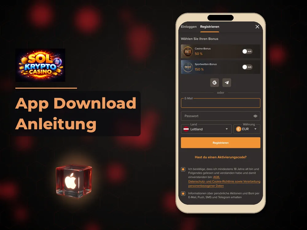 Sol Casino - App Download Anleitung