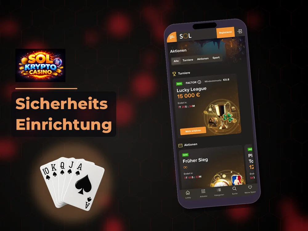 Sol Casino - Sicherheits Einrichtung