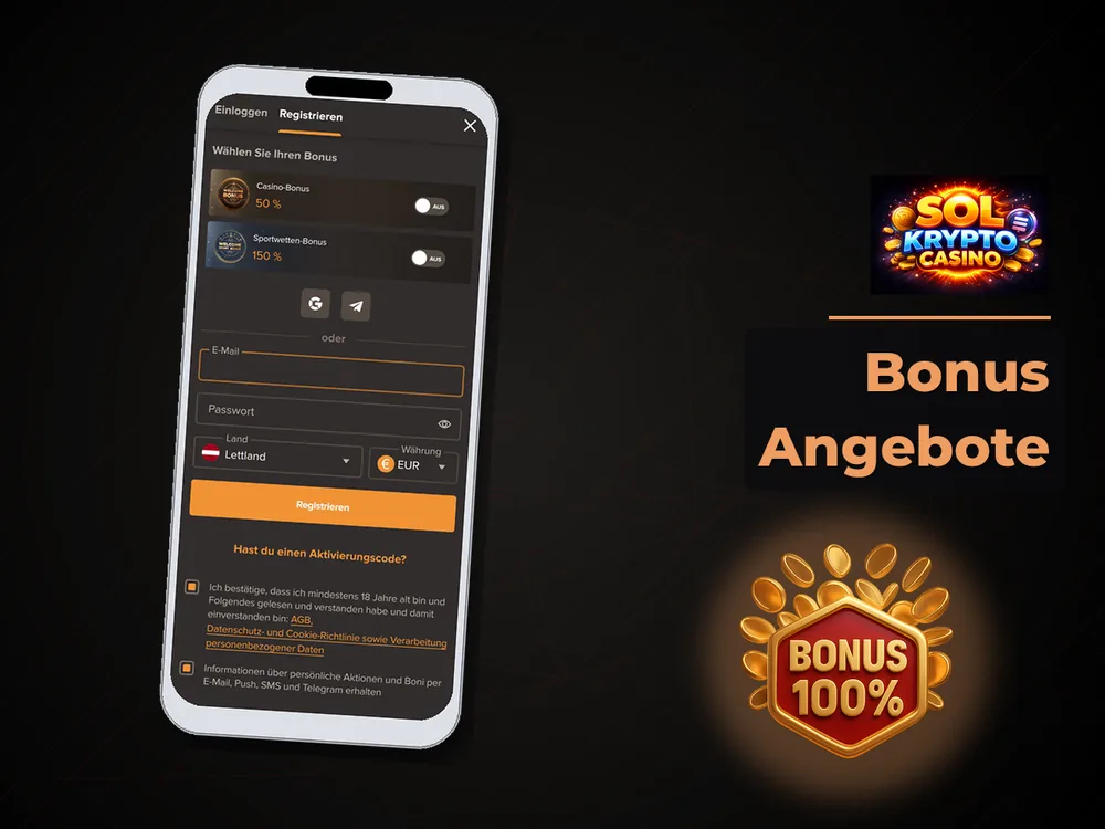 Sol Casino - Bonus Angebote