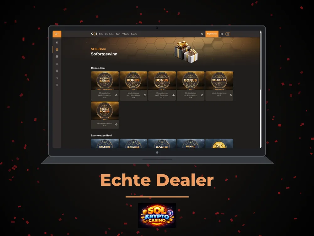 Sol Casino - Echte Dealer
