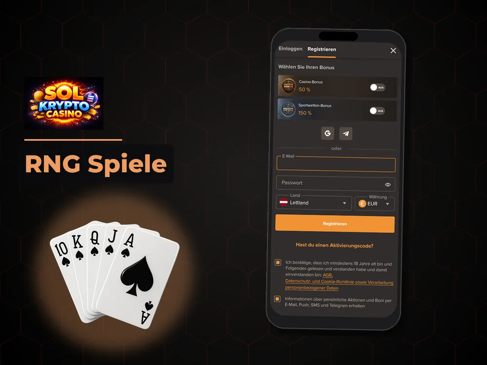 Sol Casino - RNG Spiele