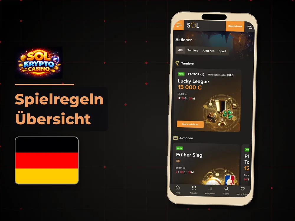 Sol Casino - Spielregeln Übersicht