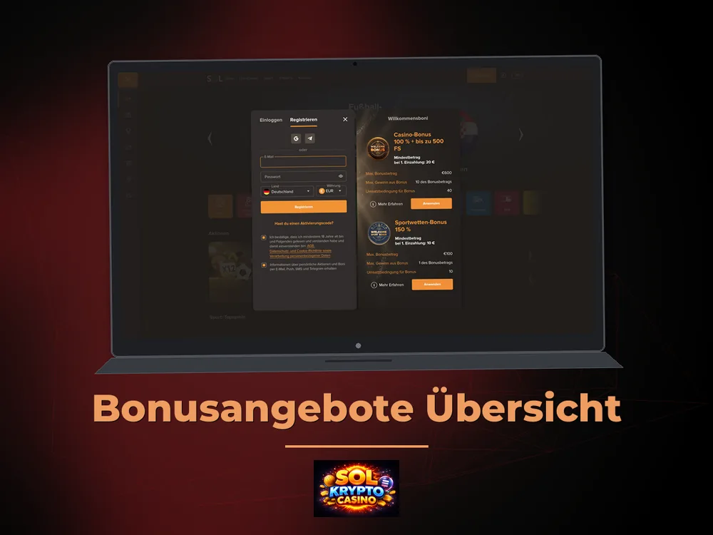 Sol Casino - Bonusangebote Übersicht