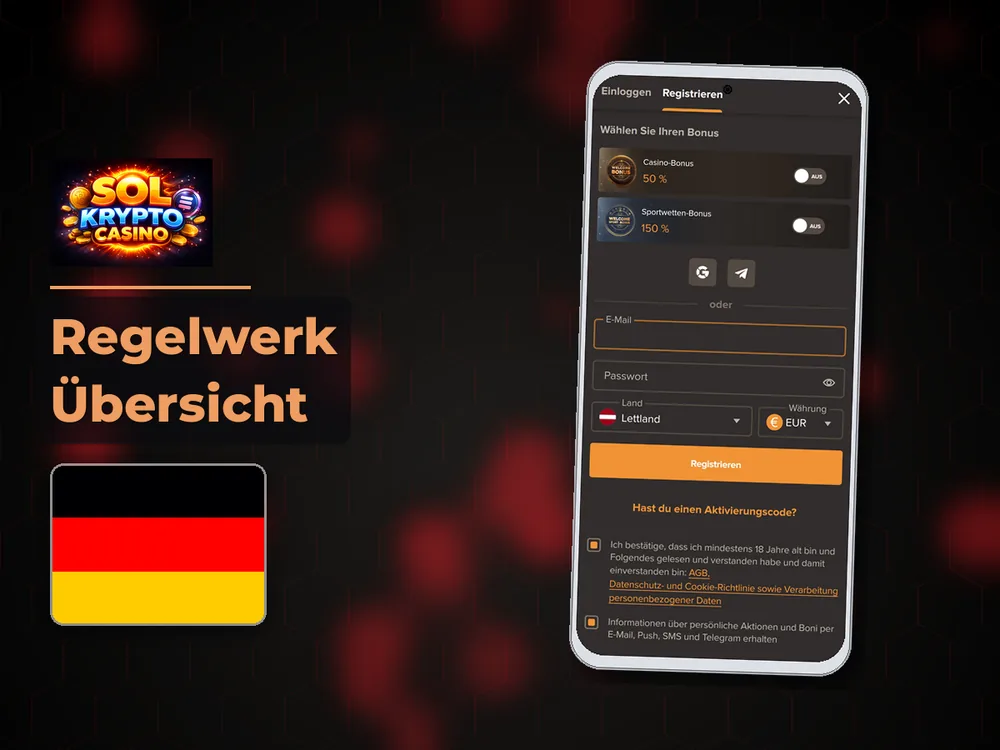 Sol Casino - Regelwerk Übersicht