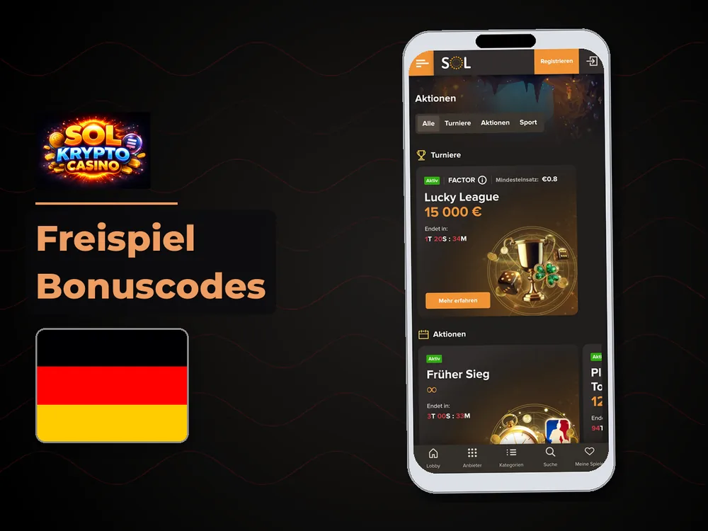Sol Casino - Freispiel Bonuscodes