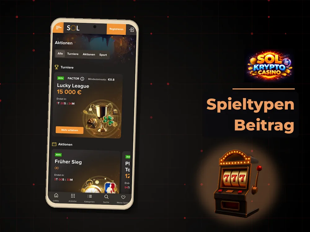 Sol Casino - Spieltypen Beitrag