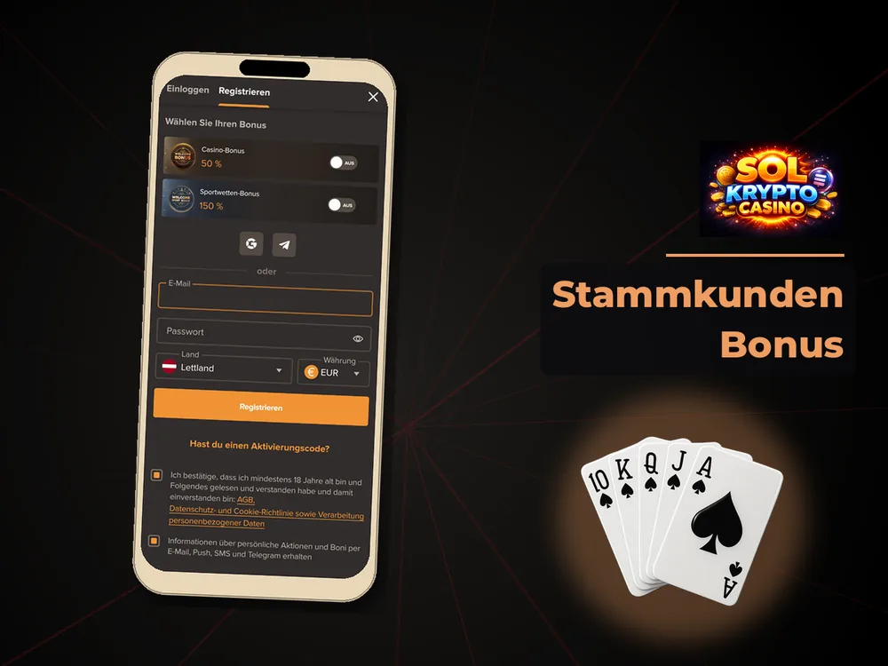 Sol Casino - Stammkunden Bonus