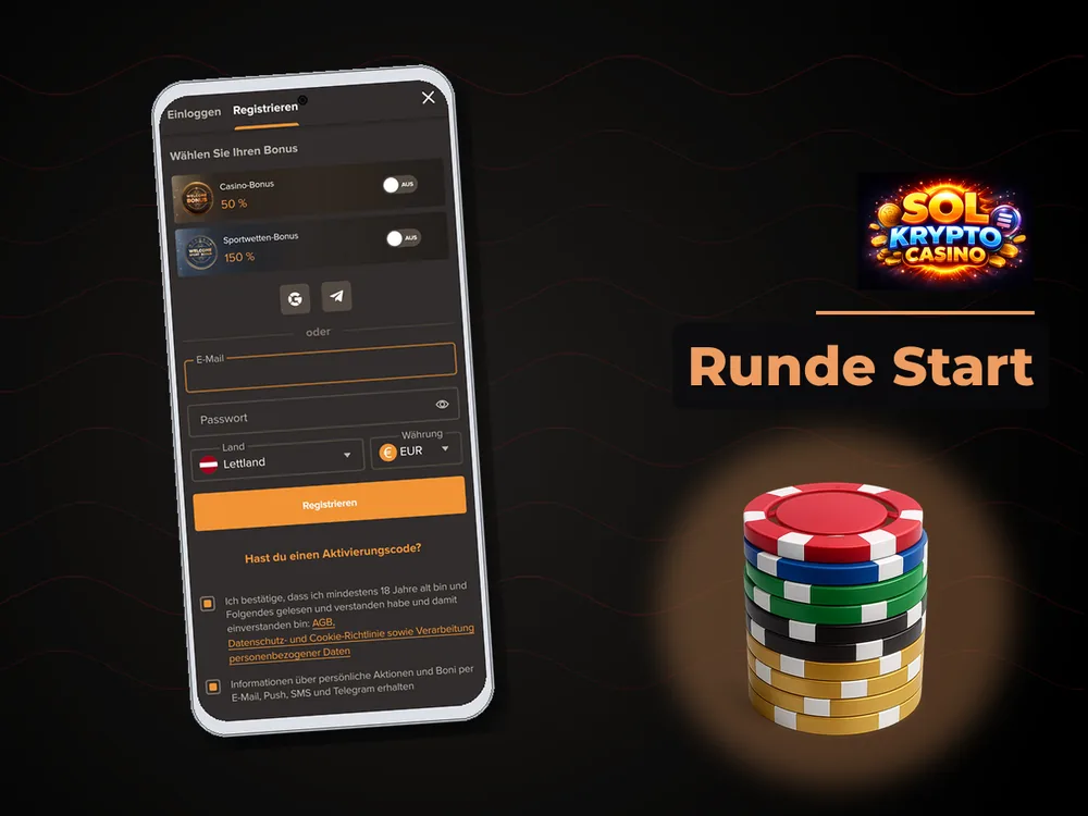 Sol Casino - Runde Start