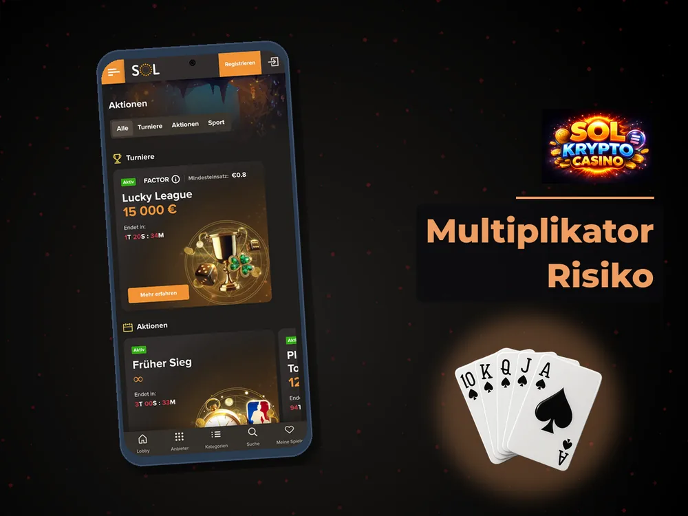 Sol Casino - Multiplikator Risiko