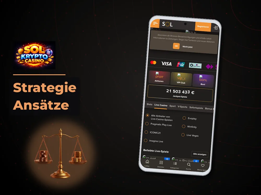 Sol Casino - Strategie Ansätze