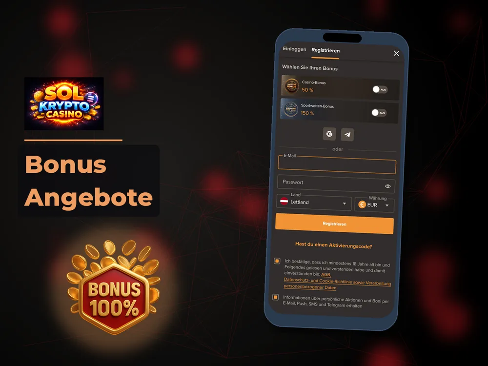 Sol Casino - Bonus Angebote