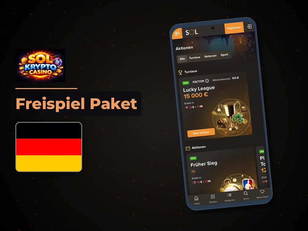 Sol Casino - Freispiel Paket