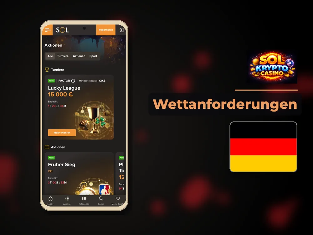 Sol Casino - Wettanforderungen