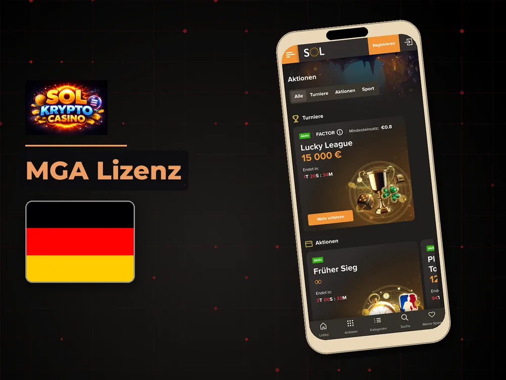 Sol Casino - MGA Lizenz