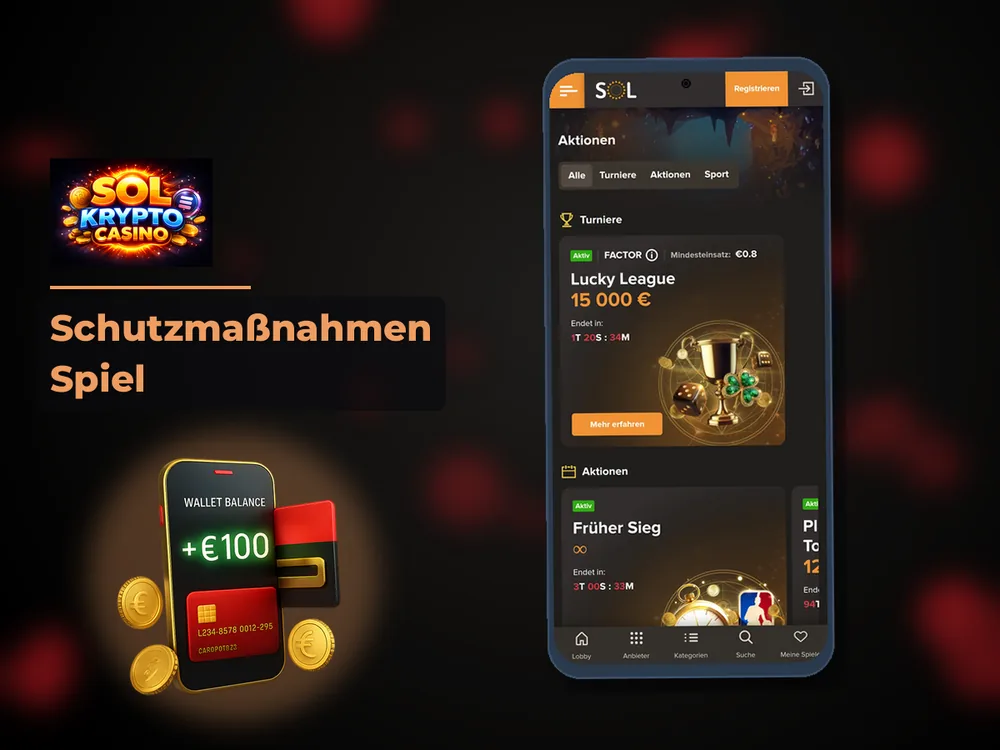 Sol Casino - Schutzmaßnahmen Spiel