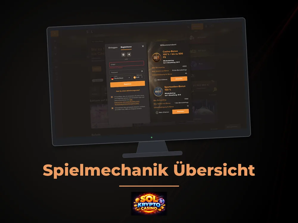 Sol Casino - Spielmechanik Übersicht