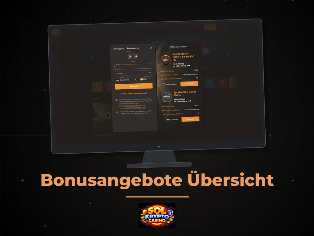 Sol Casino - Bonusangebote Übersicht