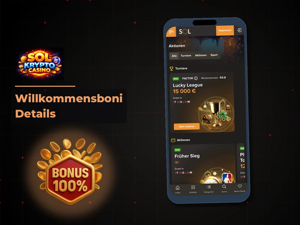 Sol Casino - Willkommensboni Details