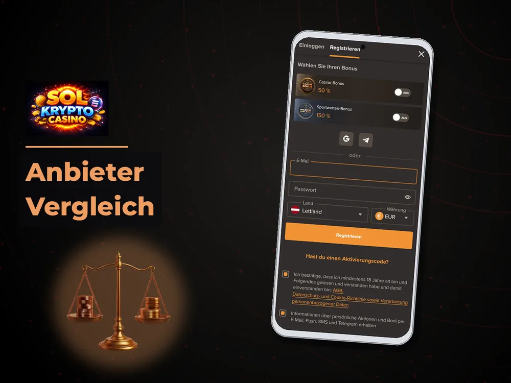 Sol Casino - Anbieter Vergleich