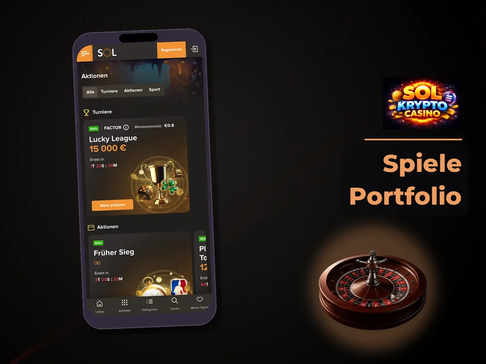 Sol Casino - Spiele Portfolio