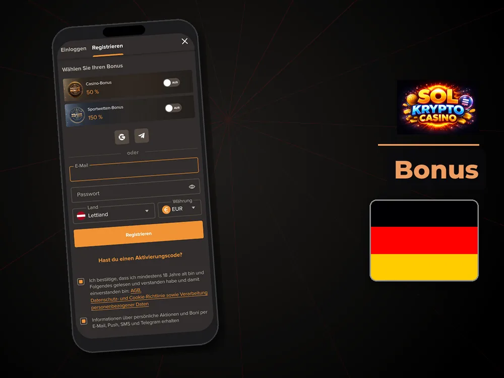 Sol Casino - Bonus