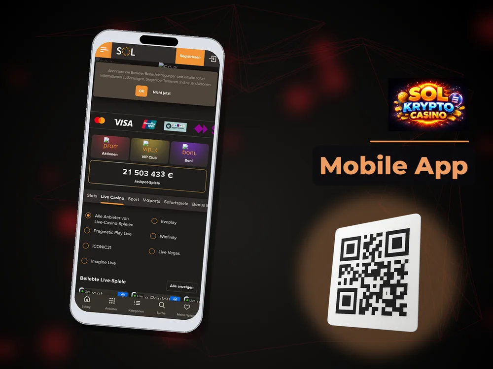 Sol Casino - Mobile App