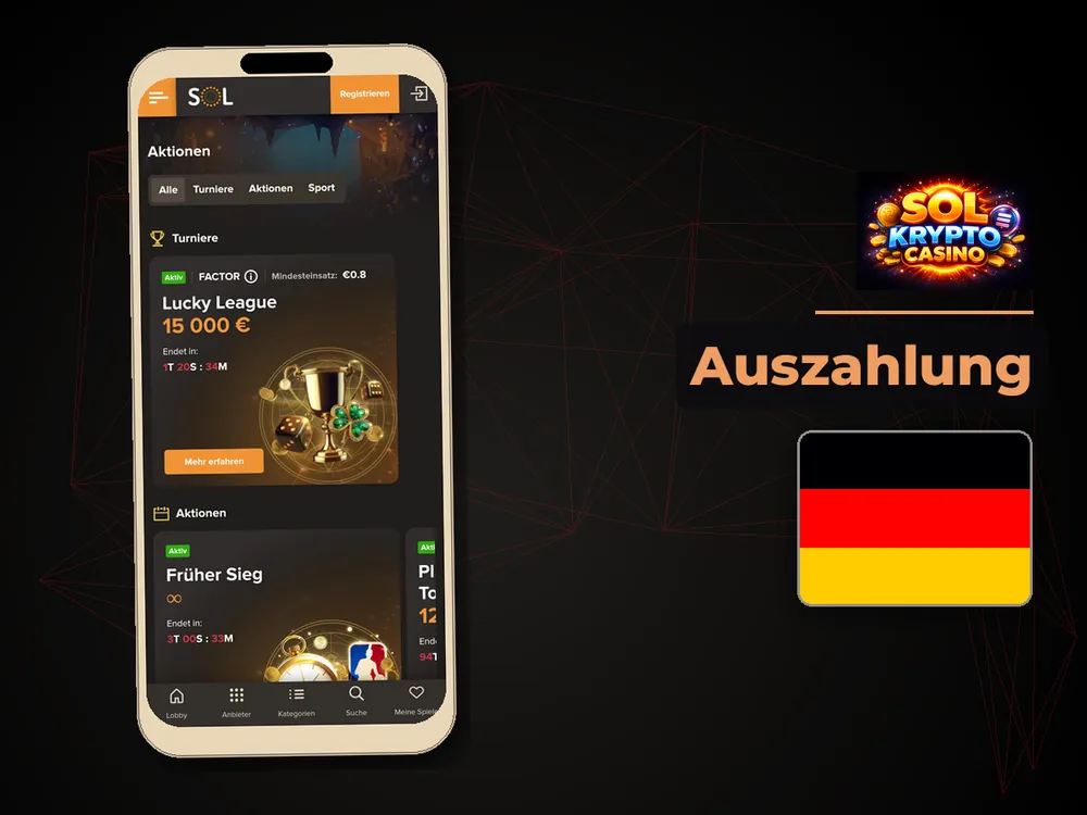 Sol Casino - Auszahlung
