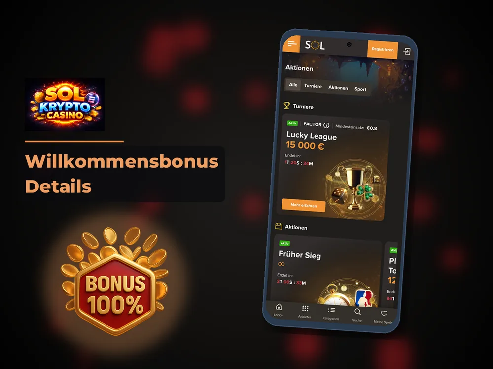 Sol Casino - Willkommensbonus Details
