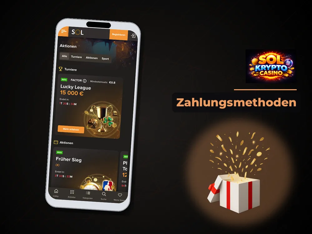 Sol Casino - Zahlungsmethoden