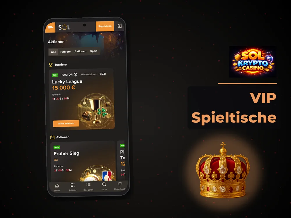 Sol Casino - VIP Spieltische