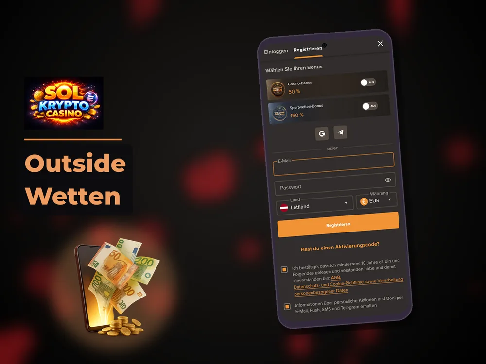 Sol Casino - Outside Wetten