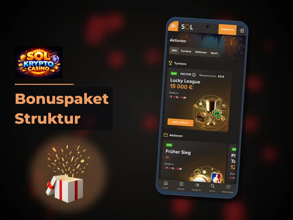 Sol Casino - Bonuspaket Struktur